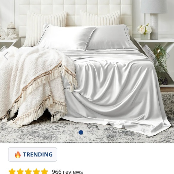 LUXURY BEDSHEETS - NWT - 5 Piece SPLIT KING - CRISP WHITE - Picture 3 of 4